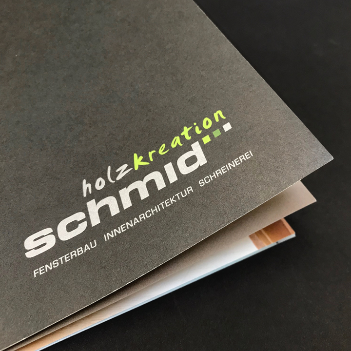 Holzkreation Schmid . Grindelwald . Logodesign . Printmedien